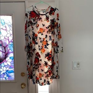 Knee length polyester Floral dress